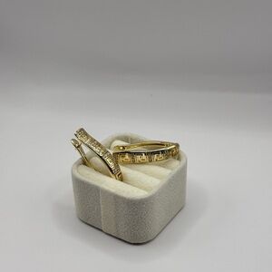 Beautiful 14k laminated earrings